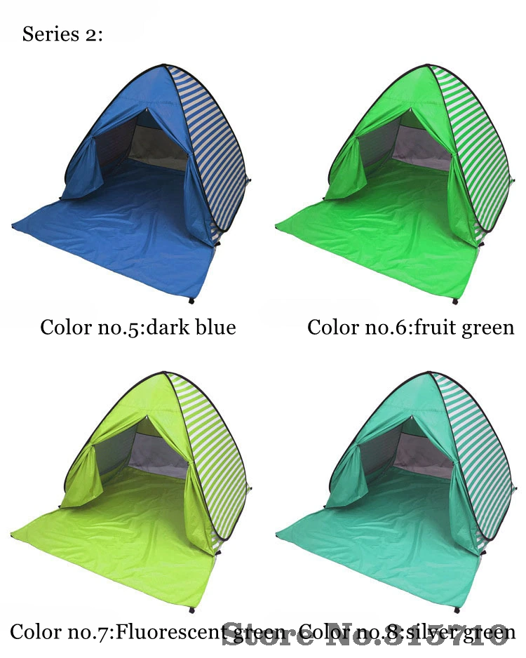 Cheap Goat Tents XL Size Pop Up Self open Beach Tent Automatic Quickly Open Outdoor Camping Tourist UV50+ Protection Portable Picnic Ultralight   